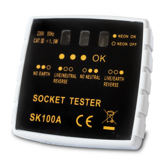 Socket Tester 香港掣式地線檢查器(Type G Wall Outlets)