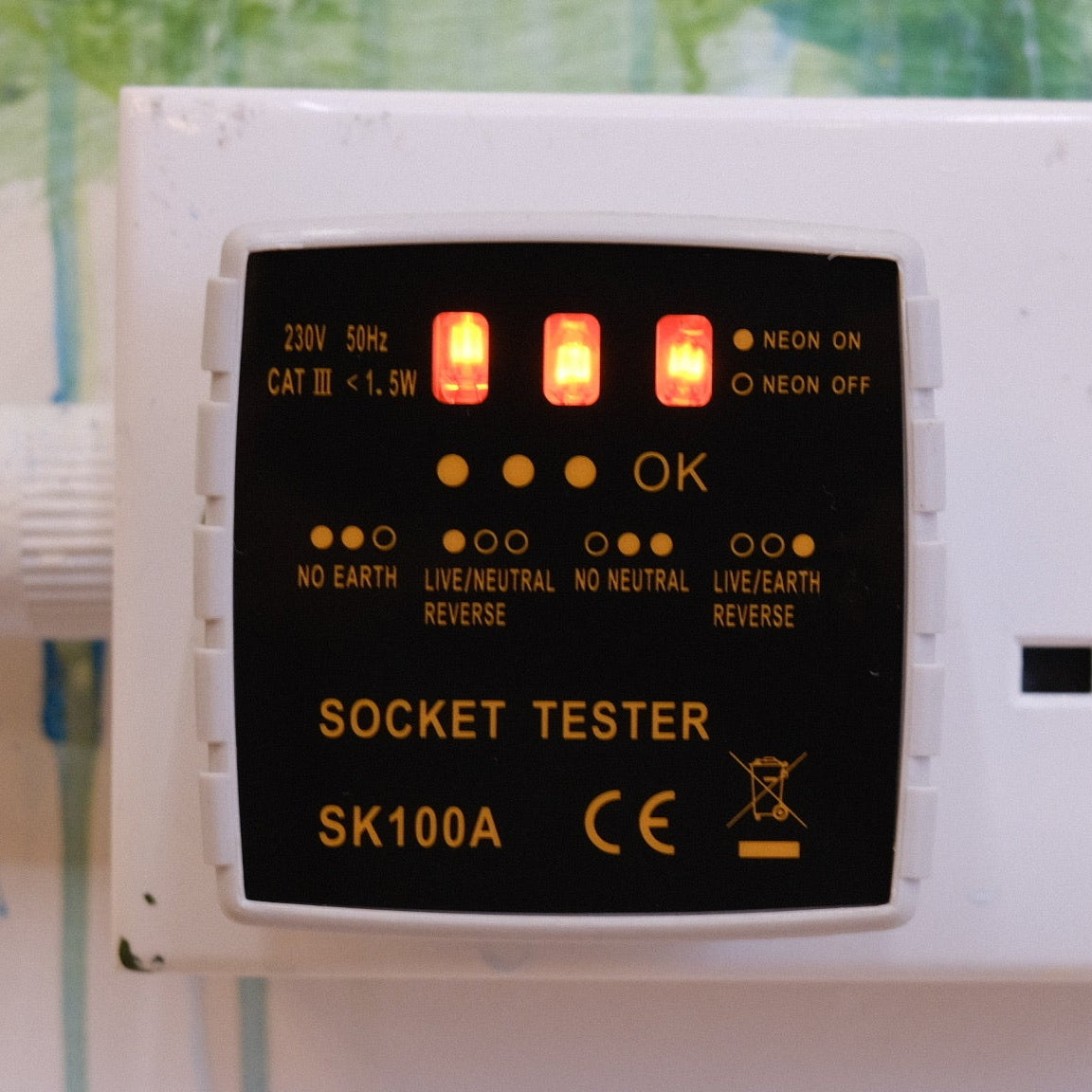 Socket Tester 香港掣式地線檢查器(Type G Wall Outlets)